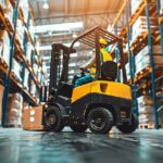 Truckutbildning på ett lager